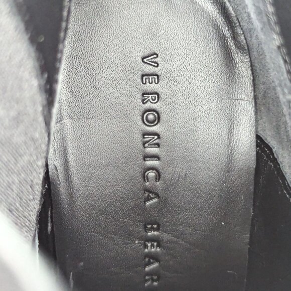 Veronica Beard Women Baxter Black Suede Chelsea Heeled Ankle Boots size 9 - Picture 9 of 10